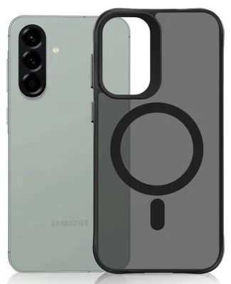 Produktbild von 3mk Hazy MagCase Etui für Samsung Galaxy A36/A56, Getöntes Halbtransparentes Gehäuse Anti-Fingerprint, Kamera-Schutz, Schwarz