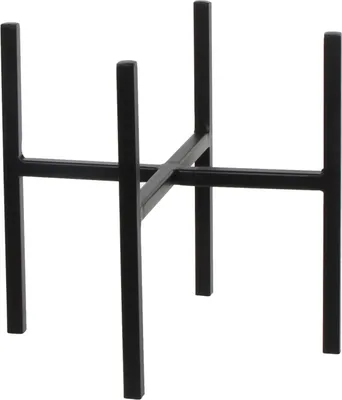 Produktbild von Mica Decorations Ascot Pflanzenständer - L24 x B24 x H25 cm - Metall - Schwarz