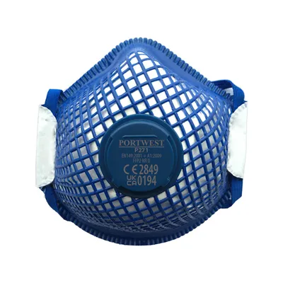 Produktbild von FFP2 ERGONET Halbmaske mit Ventil. Dolomittest-konform - Weiß