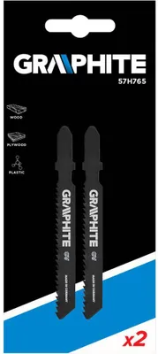 Produktbild von GRAPHITE - Graphite - Stichsägeblätter - Für Holz/Kunststoff - Fein (2 Stück) -  EU -