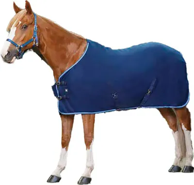 Produktbild von Riding World Polar Crossed Straps Stalldecke Blau 168-120 cm Blau 168-120 cm