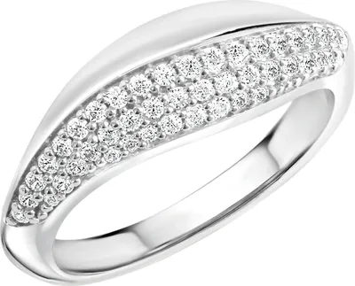 Produktbild von Zeeme Silber Ring Silber 925 rhodiniert mit Zirkonia weiß