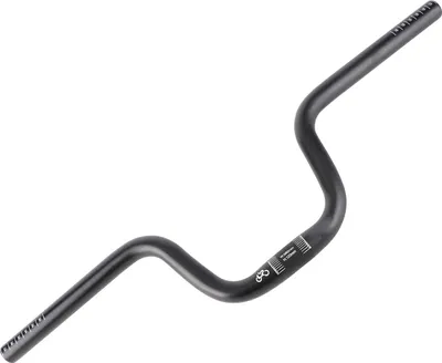 Produktbild von Mountainbike-Lenker, 25,4 mm Durchmesser, 580 mm, extra langer Aluminium-Riser-Lenker für Falt- & Rennrad – 120 mm Höhe
