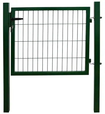 Produktbild von Gartentor Gartentür Zauntür Zauntor Gartenpforte Quadratrohr Anthrazit Grün mit Schloss V2Aox, Farbe / Türhöhe:Grün / 80 cm