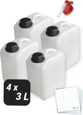 Produktbild von 4er Set Kanister - lebensmittelecht - 3 Liter
