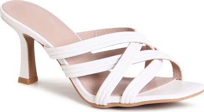 Produktbild von topschuhe24 3143 Damen Pantoletten Sandalen Mules, Farbe:Weiß, Größe:38 EU