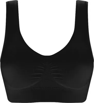 Produktbild von Damen-Sport-BH, nahtlos, bügellos, Push-up, breiter Schultergurt, Übergröße, hohe Elastizität, glatte Form, stützende Unterwäsche für den Alltag, Büro und Reisen
