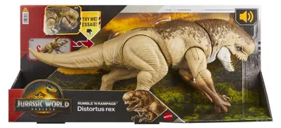 Obrázok produktu pre Mattel Jurský svet Rebirth Znovuzrodenie Distortus Rex Rumble N Rampage so zvukom JGB58