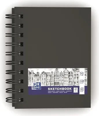 Zdjęcie produktu dla Oxford 400152649, Monochromatyczny, Czarny, A6, 40 ark., 100 g/m², Twarda okładka