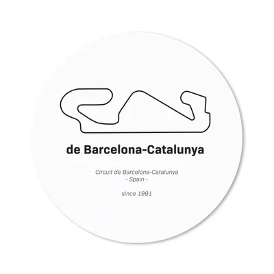 Produktbild von MuchoWow® Mauspad Mousepad F1 - Rennstrecke - Barcelona 20x20 cm - Mousepads - Maus Mat - Pad - Mausunterlage - Schreibtischmatte