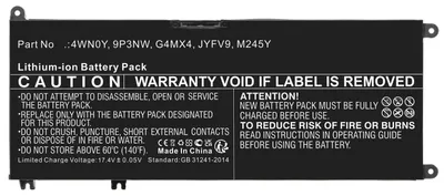 Obrázok produktu pre CoreParts MBXDE-BA0274, 15,2 V, 6,3 mm, 104,3 mm, 242 mm, 382 g, 6,3 mm
