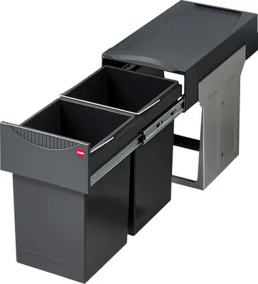Produktbild von HAILO 3666-10 Abfallsorter 30 (2x15) Liter TANDEM ab 30 cm Schrankbreite