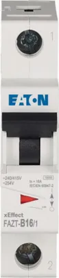 Produktbild von Leitungsschutzschalter (MCB), 16 A, 1-polig, Charakteristik: B 240795 EATON