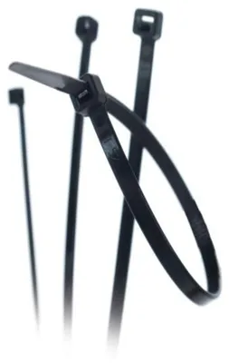 Produktbild von UV-beständige Kabelbinder CV-200IW, 200 × 3,6 mm, schwarz, 100 Stück
