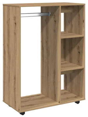 Produktbild von vidaXL Kleiderständer Artisan-Eiche 80x40x110 cm Holzwerkstoff