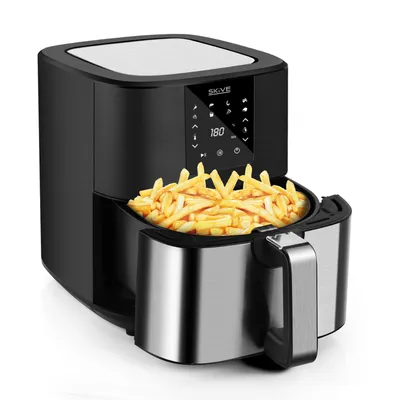 Produktbild von Digitale Heißluftfritteuse 6,5l 1700W mit Touchdisplay bis 200°C mit Timer Fritteuse