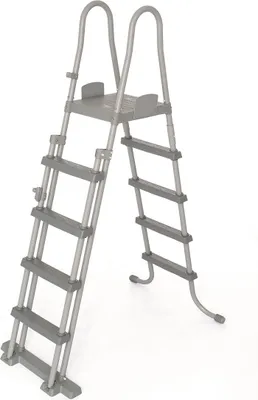 Zdjęcie produktu dla Bestway 58332 / 24, Drabina, Szary, Metal, Plastik, 150 kg, 4 krok., EN16582