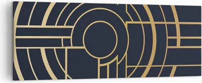 Produktbild von Bild auf Leinwand - Leinwandbild - Einteilig - Abstraktion Stück Modern - 140x50cm - Wand Bild - Wanddeko - Wandbilder - Leinwanddruck - Bilder - Wanddekoration - Leinwand bilder - AB140x50-4640