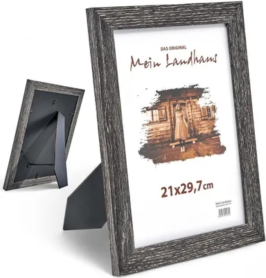 Obrázok produktu pre Mein Landhaus Lava kolážový rám na 5 fotografií 10x15 cm so stojanom a pravým sklom
