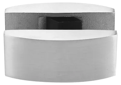Vloergeleider Edelstahl 304, gebürstet, für Glas 8–14 mm