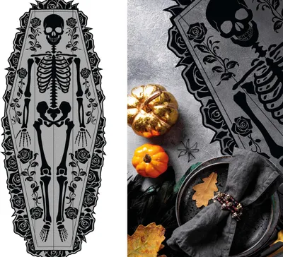 Obrázek produktu pro Guirca Skeleton Stolní běhoun 183x60 cm Jedna velikost