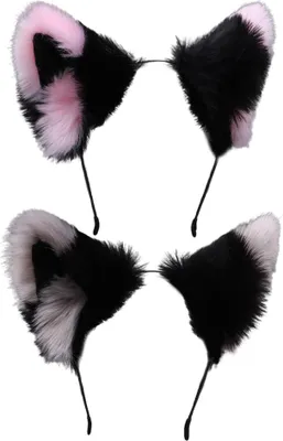Produktbild von Stück Wolf-Fuchs-Pelzohren Haarreif Kopfschmuck Kostümparty Halloween Stirnband Haarband