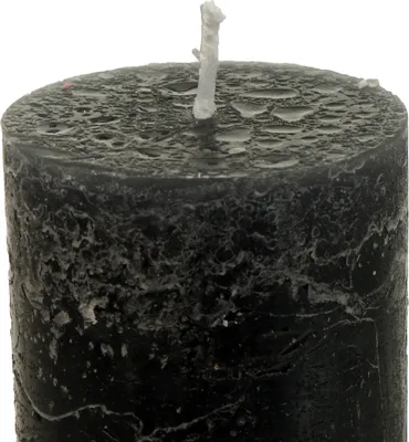 Produktbild von Elegante Stabkerzen Anthrazit Durchgefärbt, Langbrenner 50x300mm, 4er-Set, Ideal für Deko und Feste, 4 Stück