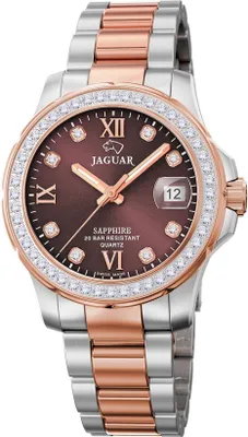 Produktbild von Jaguar Damen Analog Uhr Executive Luxus Edelstahl silber rosegold UJ894/2
