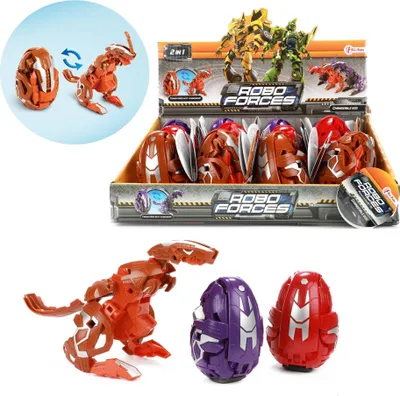 Obrázek produktu pro Transformovatelné vejce robot dino 3 assorted.
