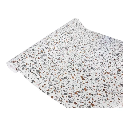 Produktbild von Klebefolie Möbel 67x200 cm - Terrazzo Grau - Möbelfolie selbstklebend im Deko-Stil - Folie für Möbel zur einfachen Renovierung von Türen, Tischen und Regalen - Klebefolie dekorativ und abwaschbar