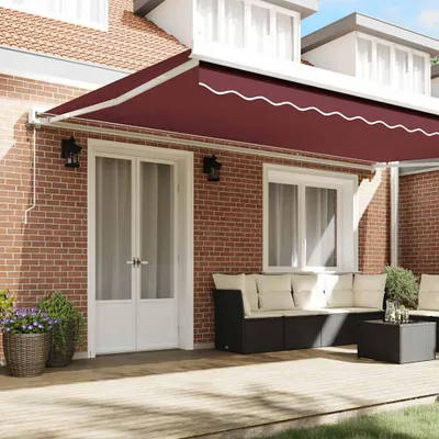 Image de vidaXL Store automatique rouge bourgogne 500x300 cm