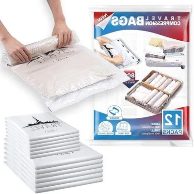 Produktbild von Famanu Aufbewahrungssäcke für Vakuumverpackung - 12 Stück, platzsparend und wasserdicht