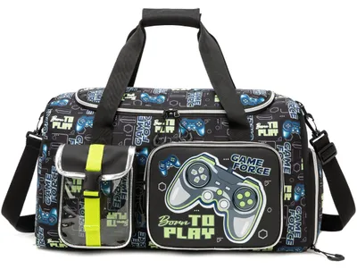 Productafbeelding van Kindersporttas met Schoenenvak en Coole Game-Controller Print