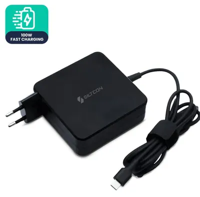 Produktbild von Siltcon® USB-C Ladegerät 100W – Kompaktes Netzteil für Laptops, Tablets & USB-C Geräte, 2024 Version