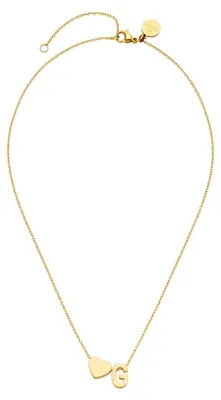 Produktbild von Purelei Kette mit Buchstaben (G/Gold) Damen Halskette aus Edelstahl