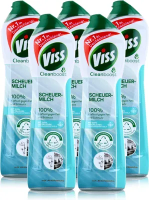 Produktbild von Viss Cleanboost Scheuer-Milch mit Aktivbleiche 500ml (5er Pack)
