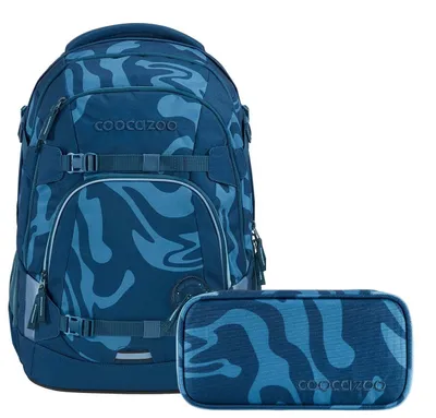 Produktbild von Coocazoo Schulrucksack-Set MATE Breaking Waves 2-tlg., inkl. Mäppchen
