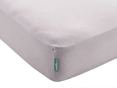 Produktbild von Spannbettlaken »Berlin« Bettlaken BxL+H 180x200+30 cm Stein Microsatin Hautfreundlich für Boxpringbetten Matratzen bis 30 cm Höhe 202092