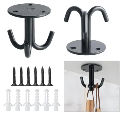 Immagine prodotto di Solidchoice - 2 ganci a soffitto in acciaio inossidabile per carichi pesanti