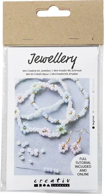 Produktbild von Creativ Company Mini Hobbyset Schmuck elastisches Armband und Ohrring