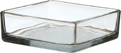 Produktbild von Glasschale eckig / L 11 cm x B 11 cm x H 3 cm / 1 Stück
