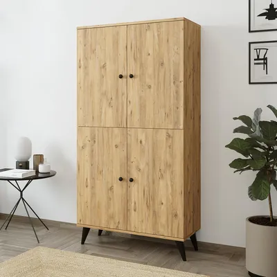 Produktbild von Roomart RETRA-02 Mehrzweckschrank 85 cm breit, Eiche