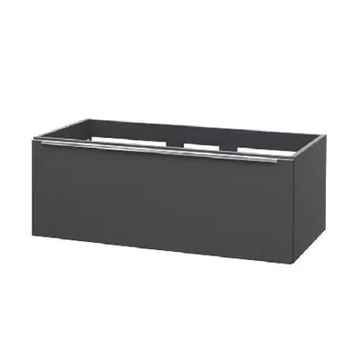 Image de Mereo Mailo - Meuble sous-vasque 1005 x 365 x 476 mm, 1 tiroir, anthracite CN537S