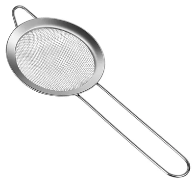 Feines Edelstahl-Sieb 8 cm für Mehl, Reis & Gemüse