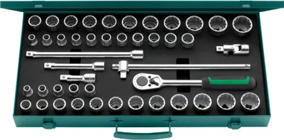 Produktbild von STAHLWILLE 96030140, Steckschlüssel-Satz, 45 Kopf/Köpfe, 540 mm, 292 mm, 9,02 kg