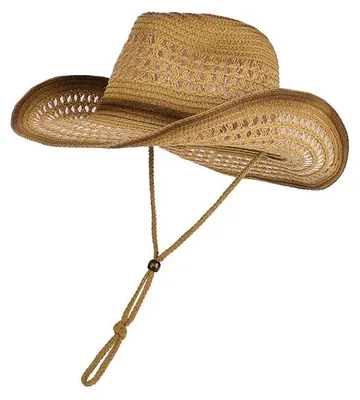 Productafbeelding van Cowboyhoed, ademend stro, winddichte banden, kameel