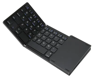 Productafbeelding van Opvouwbaar Mini Draadloos Toetsenbord, Bluetooth met Touchpad, oplaadbaar