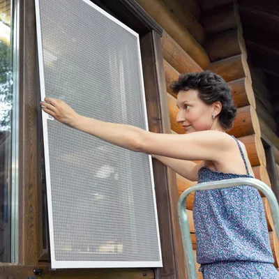 Produktbild von Jopassy Fliegengitter Insektenschutz Fenster Tür  Moskitonetz Gaze Alu Fliegen Mücken Fliegennetz Vorhang Mückenschutz Balkon 100x120cm