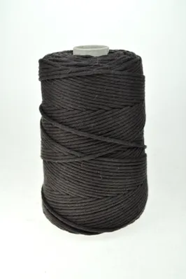 Obrázek produktu pro Dekorační šňůry na macramé, bavlněná šňůra, 655 hnědá barva DIY macramé 3 mm x 200 m