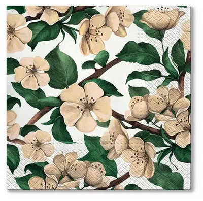 Produktbild von ARTMiE Decoupage-Serviette Apple Blossoms 33 × 33 cm